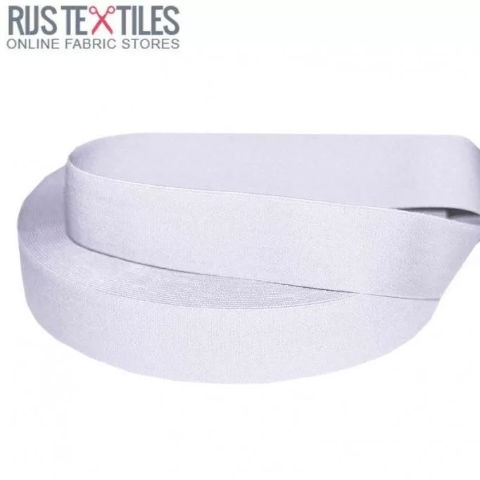 Bandelastiek 40mm Wit - (Elastische band)
