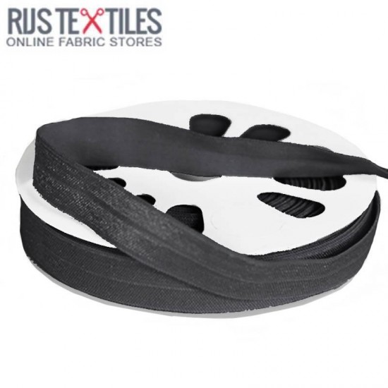 Elastic Edging Ribbon Dark Grey 17mm Elastic Edging Ribbon Dark Grey 17mm