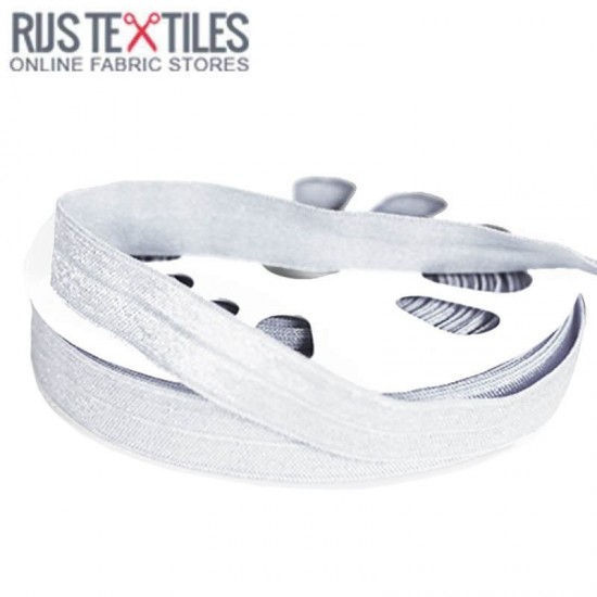 Nastro In Sbieco Elastico Bianco 17mm Nastro In Sbieco Elastico Bianco 17mm