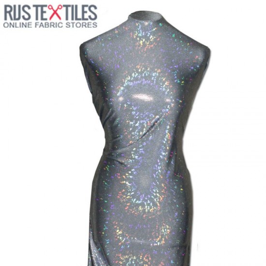 Hologram Fabric Leaf Grey Hologram Fabric Leaf Grey