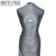 Hologram Fabric Leaf Grey Hologram Fabric Leaf Grey