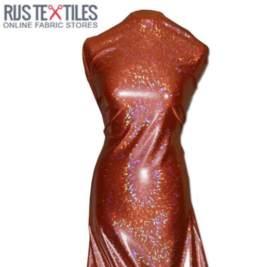 Hologram Fabric Leaf Orange Hologram Fabric Leaf Orange
