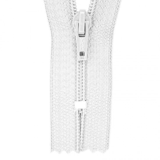 Zipper YKK White 18CM Nylon Zipper YKK White 18CM Nylon