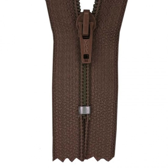 Zipper YKK Brown 20CM Nylon Zipper YKK Brown 20CM Nylon