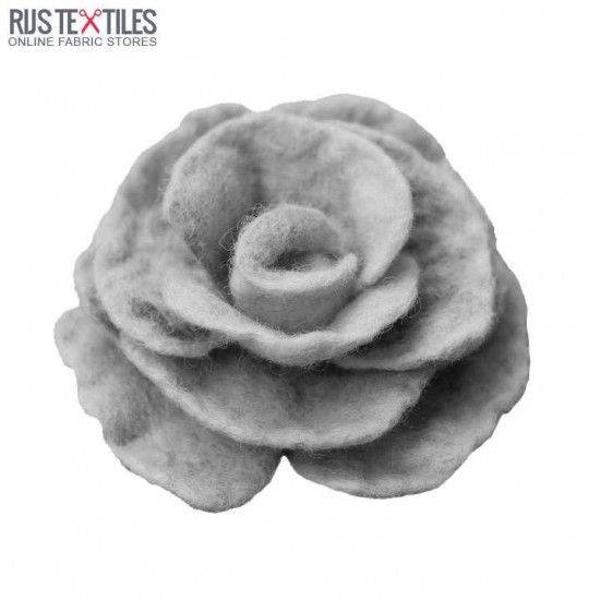 Felt Fabric Light Grey Melange Felt Fabric Light Grey Melange