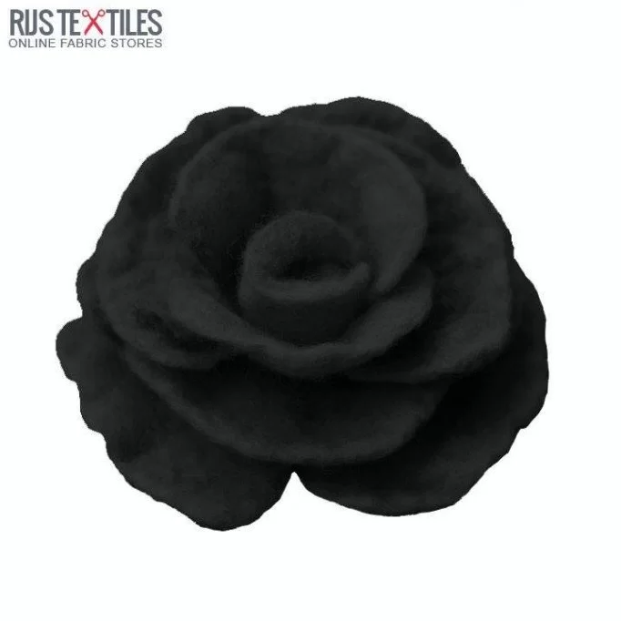 Filt Stof 1,5mm Tykkelse Sort  - (Hobbyfilt 1,5mm)