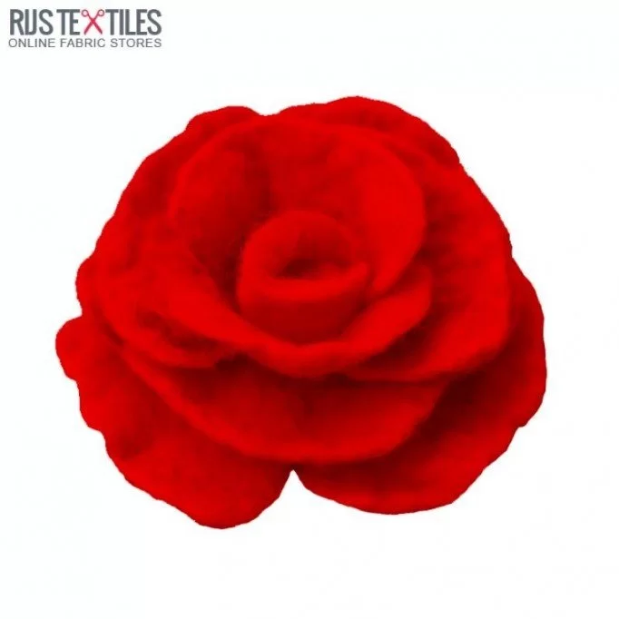 Tissu Feutre 1,5mm Épaisseur Rouge  - (Feutrine 1,5 mm Pour L'artisanat )