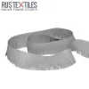 Fringe Trim Suede Grey 3cm