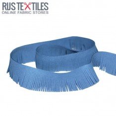 Nastro Frangia Scamosciato Jeans 3cm