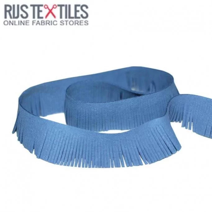 Frange Ruban Suède Jeans 3cm - (Rubans)