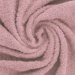 Tessuto Spugna Di Cotone Rosa Antico