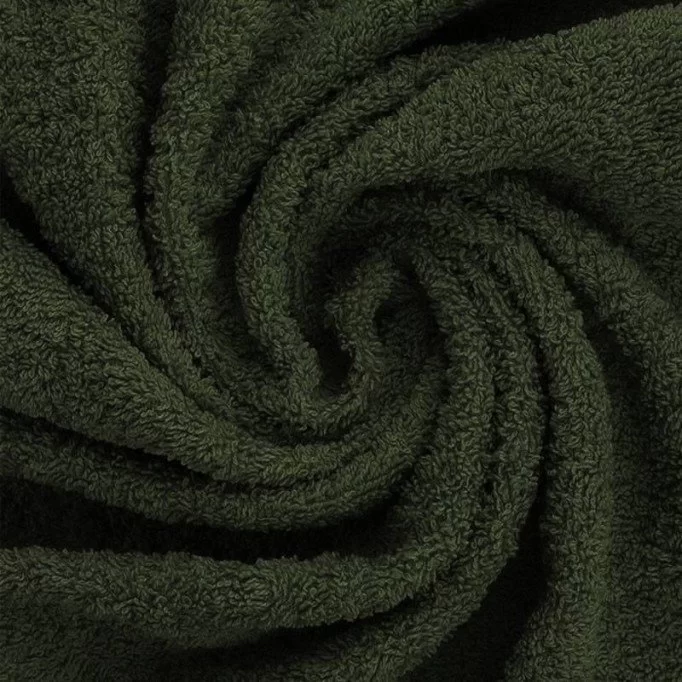 Tessuto Spugna Di Cotone Verde Militare - (Tessuto Spugna Di Cotone)