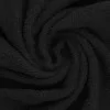 Tessuto Spugna Di Cotone Nero 