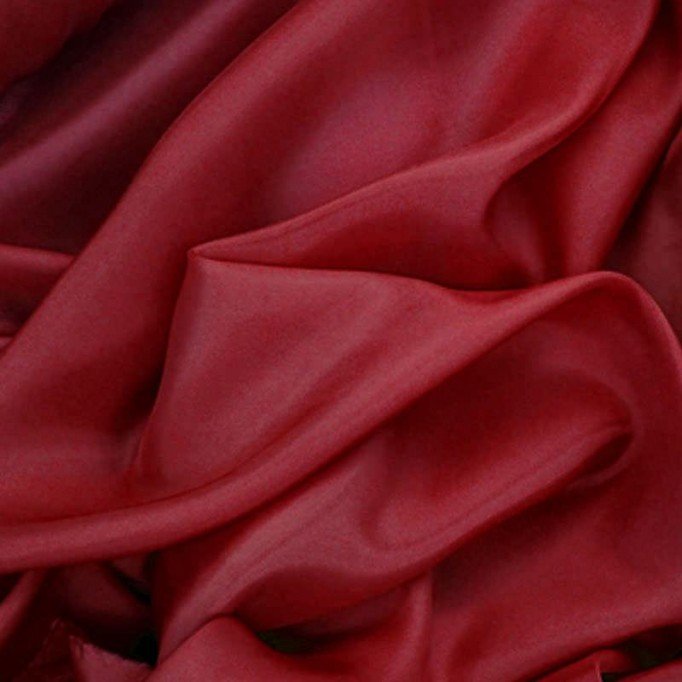 Tissu Doublure Rouge Foncé  - (Tissu Doublure Acétate)