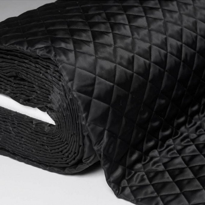 Steppfutter Schwarz Wattiert 5cm - (Steppfutter Wattiert)