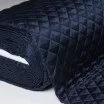 Foring Navy Blå Quiltet 5cm - (Foring Stof Quiltet)