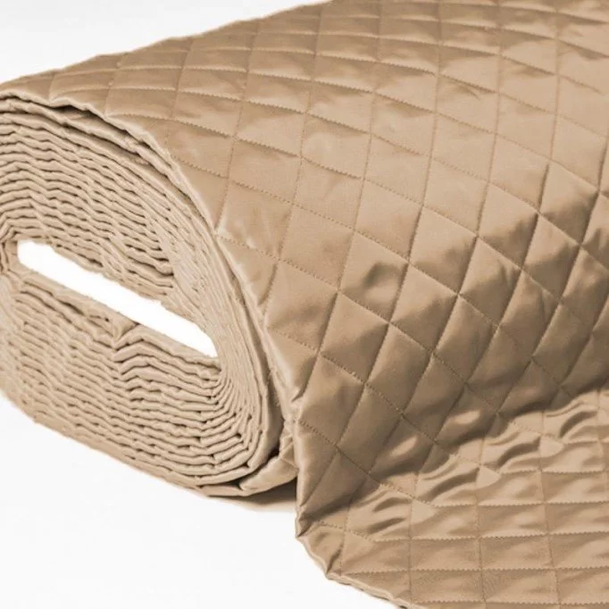 Doublure Beige Matelassé 5cm  - (Tissu Doublure Matelassé )