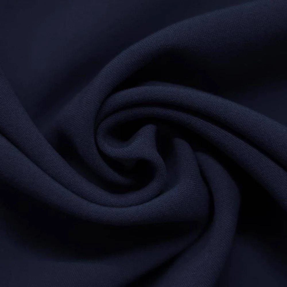 Stretch Gabardine Stoff Marineblau 