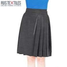 Stretch Gabardine Stoff Dunkelgrau Meliert 