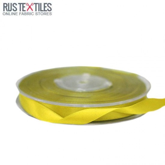 Satin Ribbon 9mm Yellow Satin Ribbon 9mm Yellow