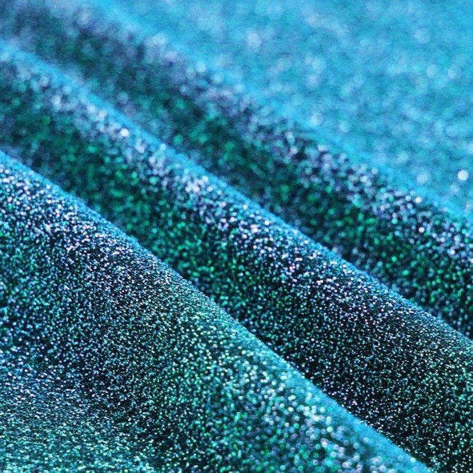 Jersey Glitter Dark Aqua - (Jersey Glitter Fabric)