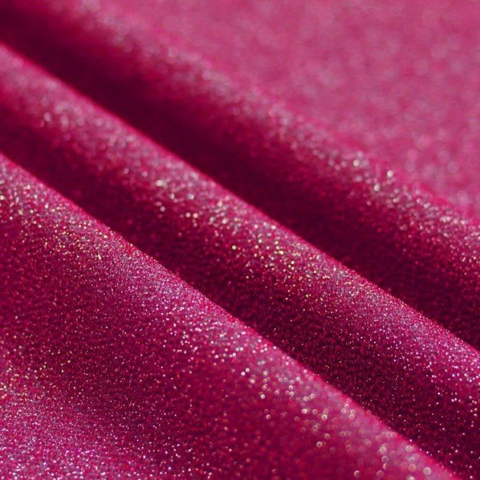 Jersey Glitter Fuchsia - (Jersey Glitter Stof)