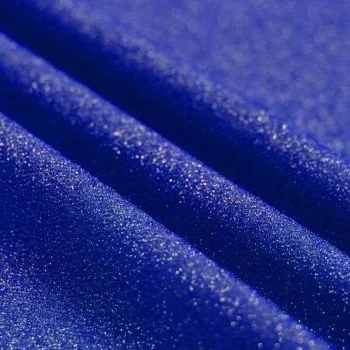 Tissu Jersey Métallisé Lurex Cobalt