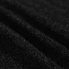 Tessuto Jersey Lurex Scintillante Nero