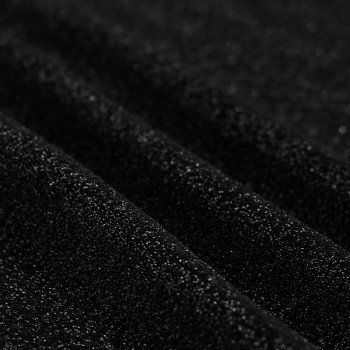 Lightweight Lurex Glitter Jersey Fabric Black
