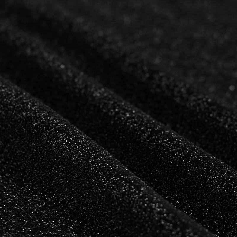 Lichtgewicht Lurex Glitter Jersey Stof Zwart