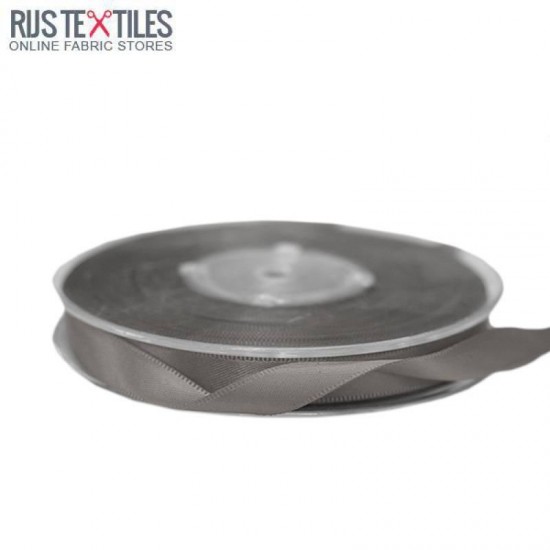 Satin Ribbon 9mm Dark Grey Satin Ribbon 9mm Dark Grey