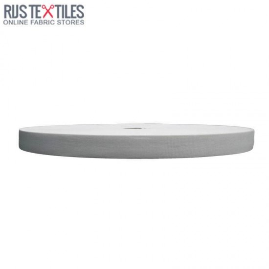 Woven Elastic Tape 18mm White Woven Elastic Tape 18mm White
