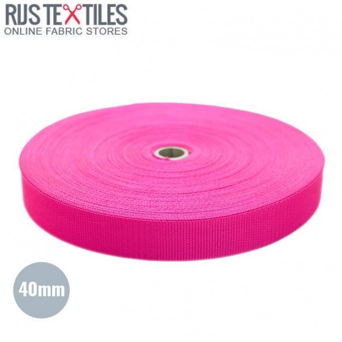 Gurtband Polypropylen Fuchsia 40mm (Meterware) - (Gurtband)
