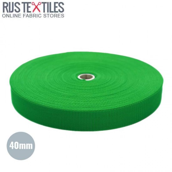 Sangle Polypropylene Vert 40mm (au Mètre) Sangle Polypropylene Vert 40mm (au Mètre)