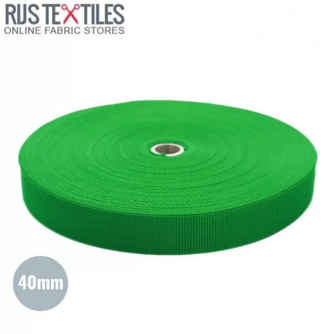 Nastro In Polipropilene Verde 40mm (Al Metro) - (Nastro Cintura)