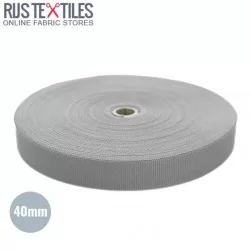 Polypropylene Webbing Light Grey 40mm (Per Meter)