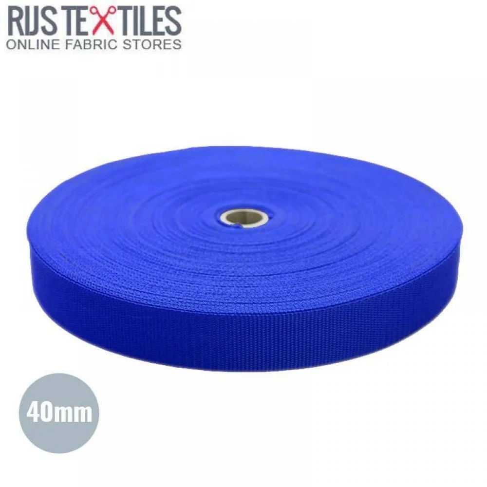 Gurtband Polypropylen Kobalt 40mm (Meterware)