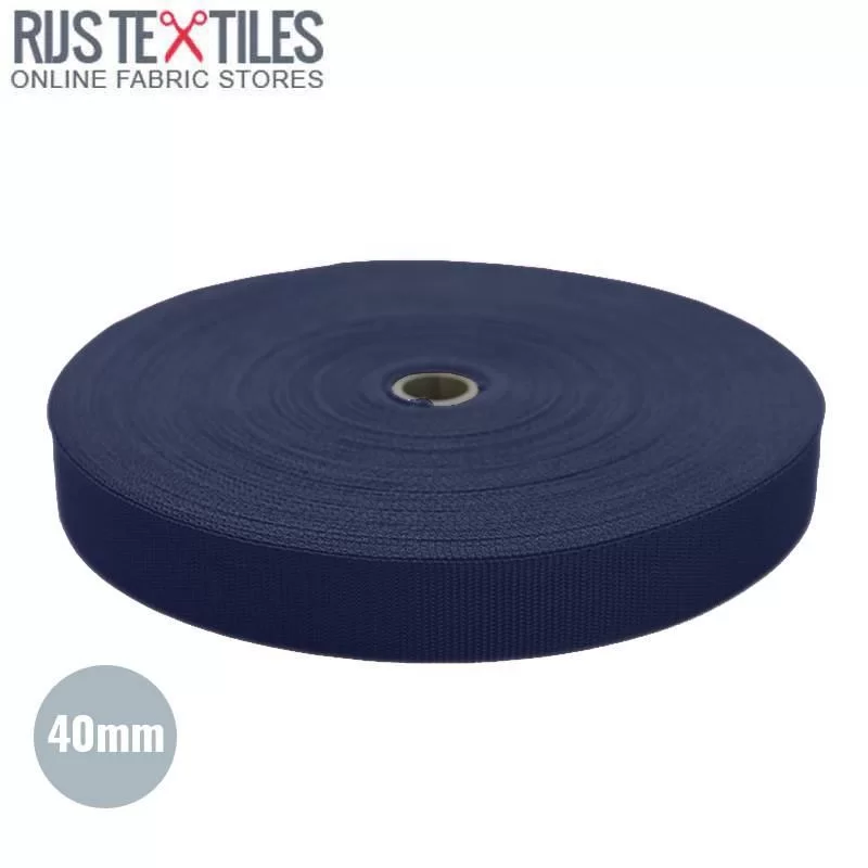 Tassenband Marine 40mm (Per Meter)