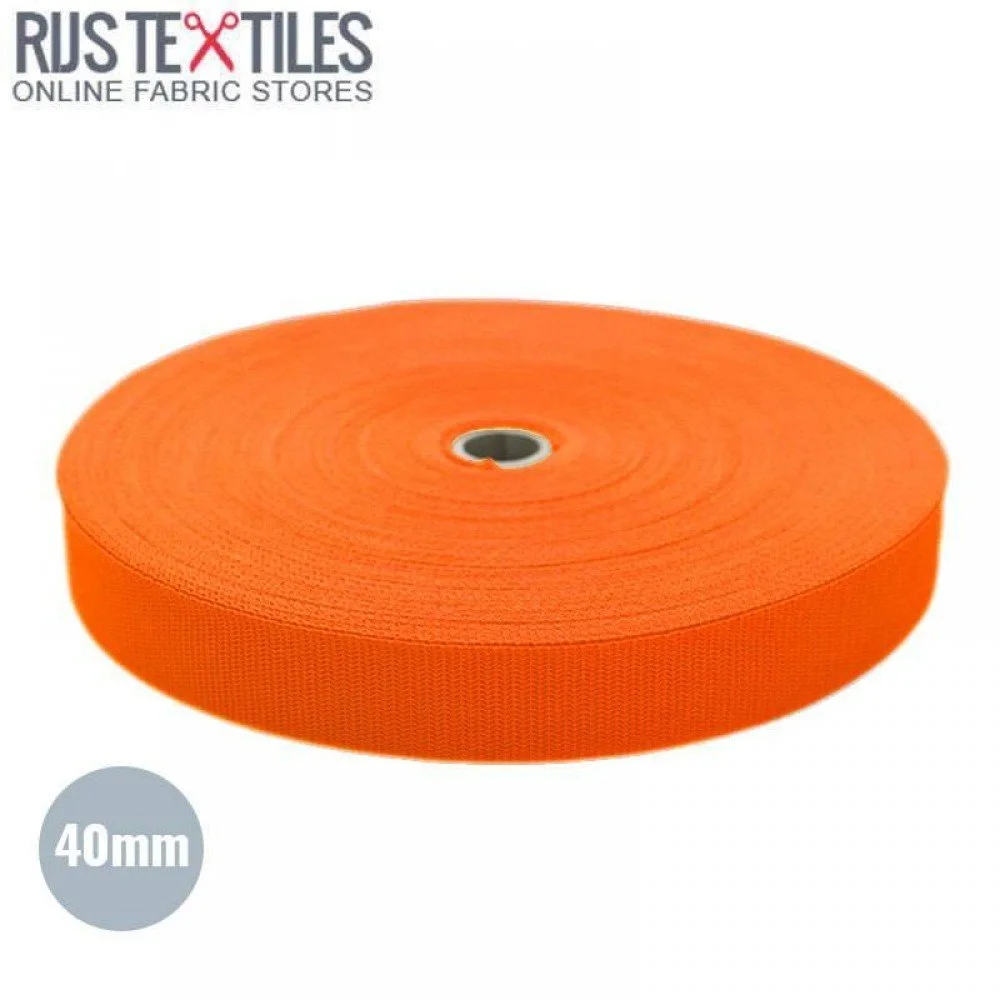 Gurtband Polypropylen Orange 40mm (Meterware)