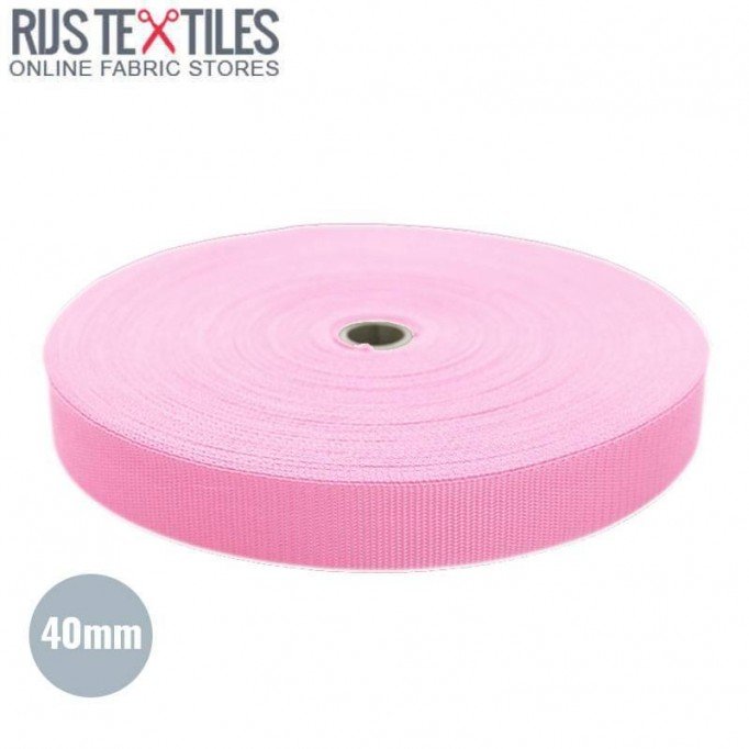 Gurtband Polypropylen Rosa 40mm (Meterware) - (Gurtband)