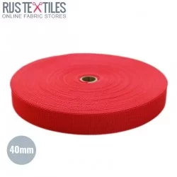 Tassenband Rood 40mm (Per Meter)
