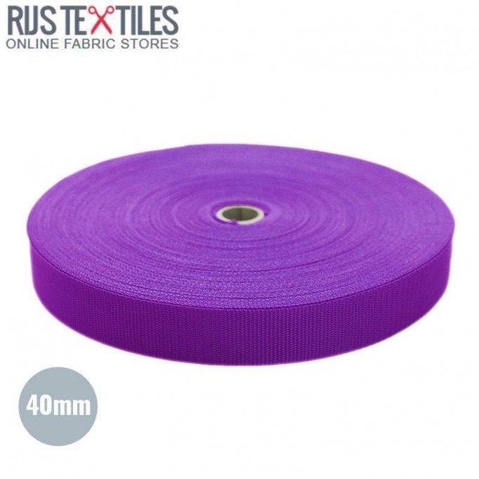 Nastro In Polipropilene Viola 40mm (Al Metro) - (Nastro Cintura)
