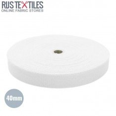 Nastro In Polipropilene Bianco 40mm (Al Metro)