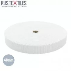 Polypropylene Webbing White 40mm (Per Meter) Polypropylene Webbing White 40mm (Per Meter)