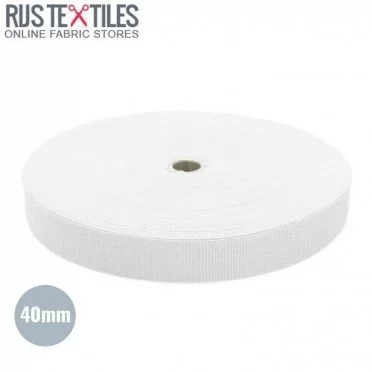 Gurtband Polypropylen Weiß 40mm (Meterware) - (Gurtband)