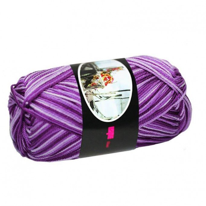 Baumwoll Sommergarn ISPE Zweifarbig Violett Flieder - (Baumwollgarn)