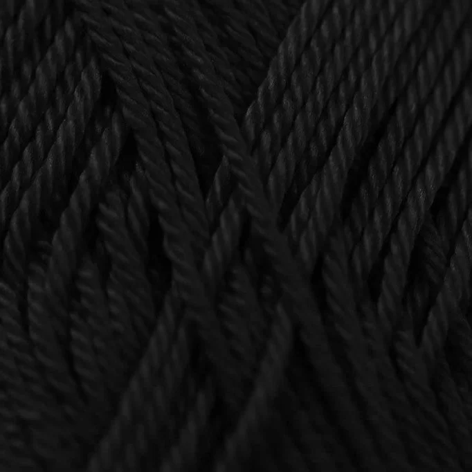 Cotton Yarn ISPE Black - (Cotton Knitting Yarns)