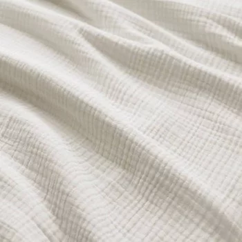 Tessuto Garza Di Cotone Pesante (Triple Layer) Ecru Tessuto Garza Di Cotone Pesante (Triple Layer) Ecru