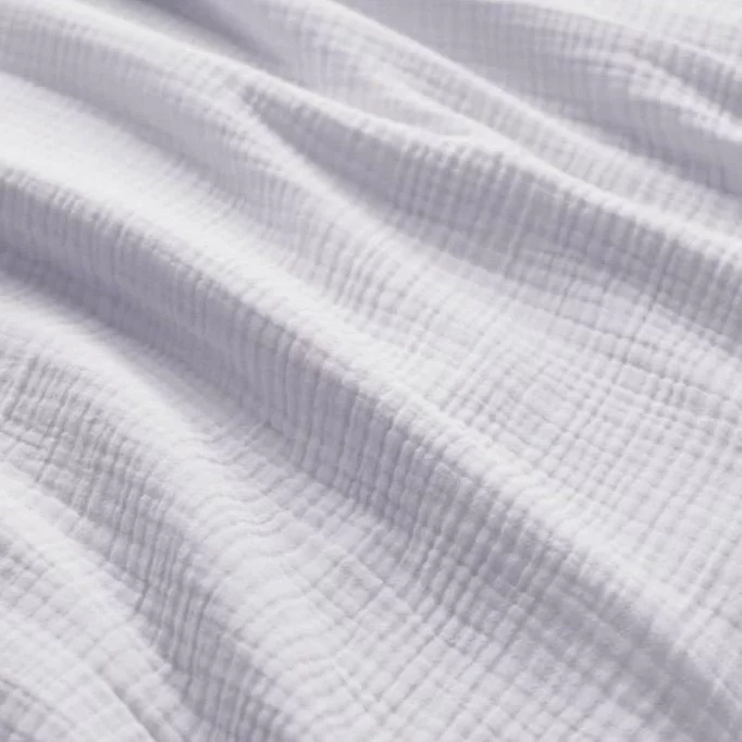 Heavy (Triple Layer) Cotton Gauze Fabric White - (Deco Fabrics)