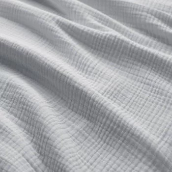 Tessuto Garza Di Cotone Pesante (Triple Layer) Grigio Chiaro Tessuto Garza Di Cotone Pesante (Triple Layer) Grigio Chiaro